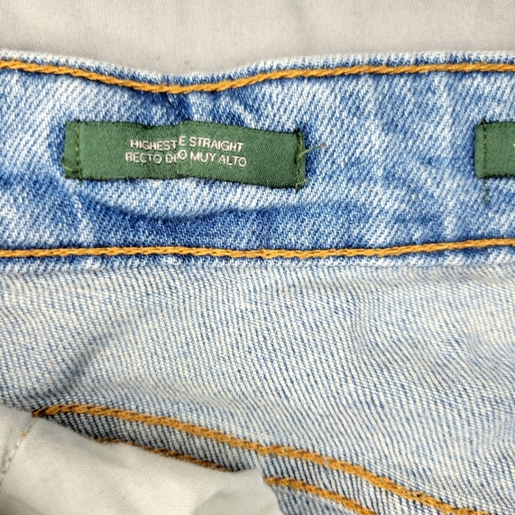 Women's Wild Fable, High Rise, Distressed, Light Wash Denim Pants, Size … - Picture 9 of 16